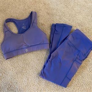 Sentia Athletics Women’s Workout Set Bra Too and Cropped Leggings